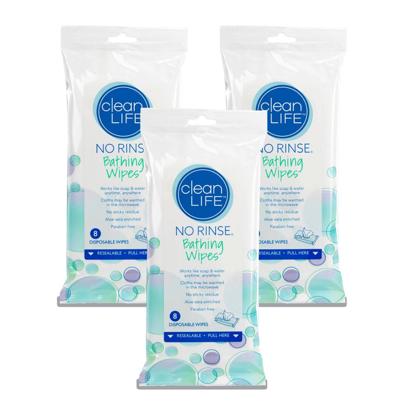 CleanLife No Rinse® Bathing Wipes