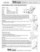 SkiL-Care Heel-Float Adjustable Walker Boot