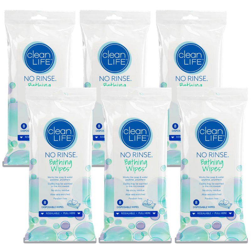 CleanLife No Rinse® Bathing Wipes