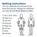 Essential Bath Cleansing Washcloths, Medium weight, Fragrance Free